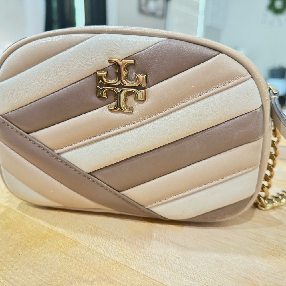 Tory Burch Kira Camera Crossbody Bag with Chain Detail